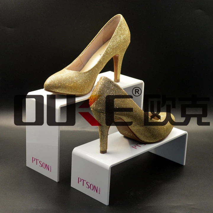 Wholesale Hot Bending Shoe Shop Display Stands Acrylic Shoe Rack
