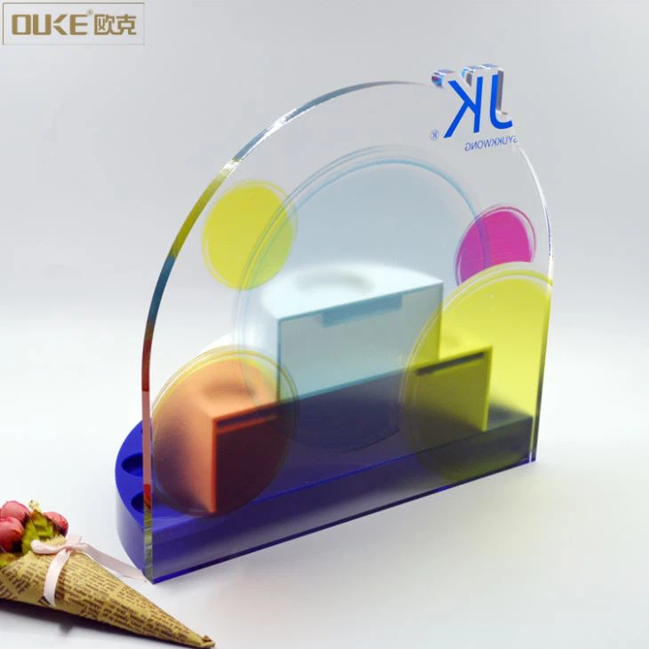 Luxury Round Acrylic Skin Care Display Stand