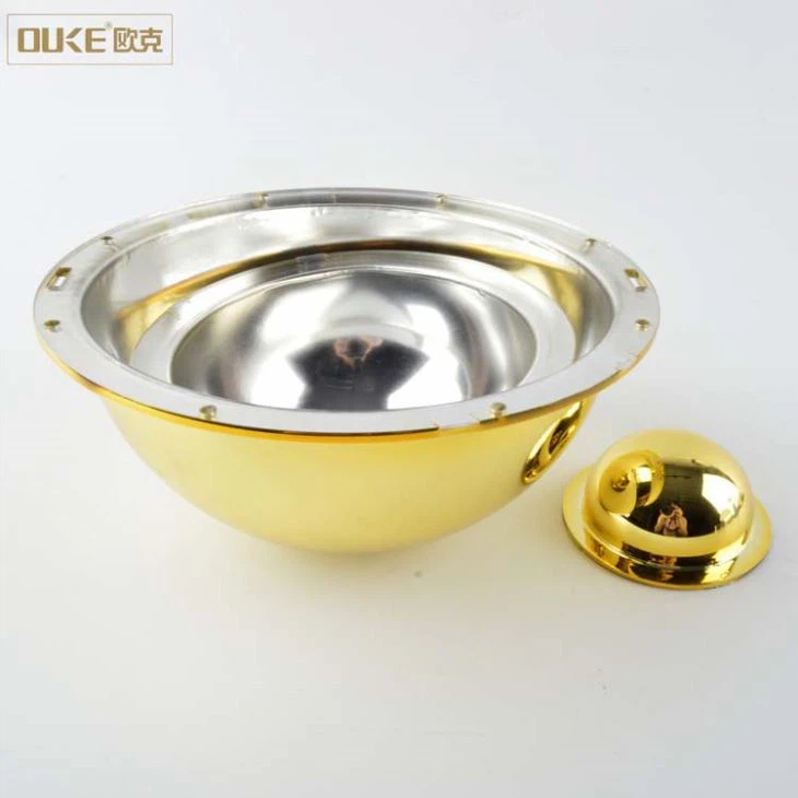 New Design Gold Acrylic Dome