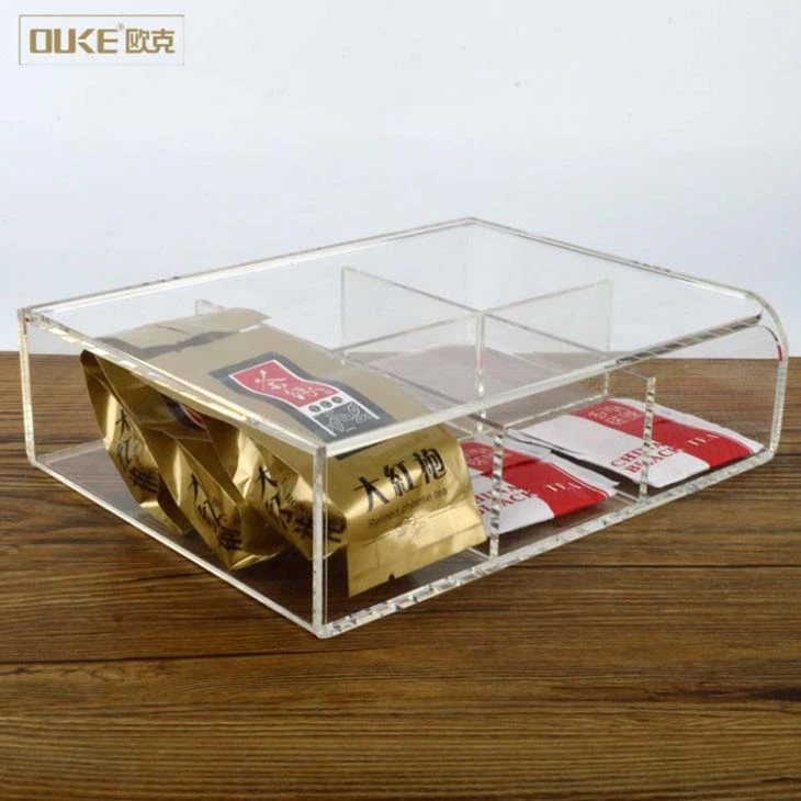 Plastic Container Clear Acrylic Tea Bag Box