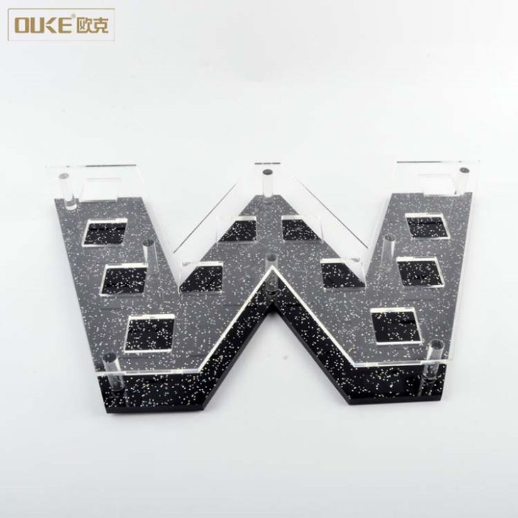 Special W Shaped Acrylic Bar Coasters