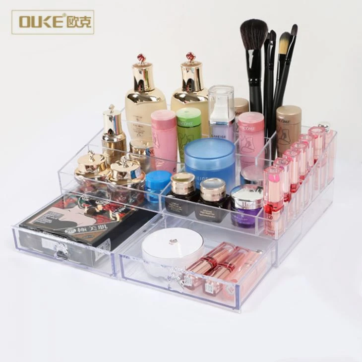 Wholesale Clear Acrylic Drawers Makeup Organizer