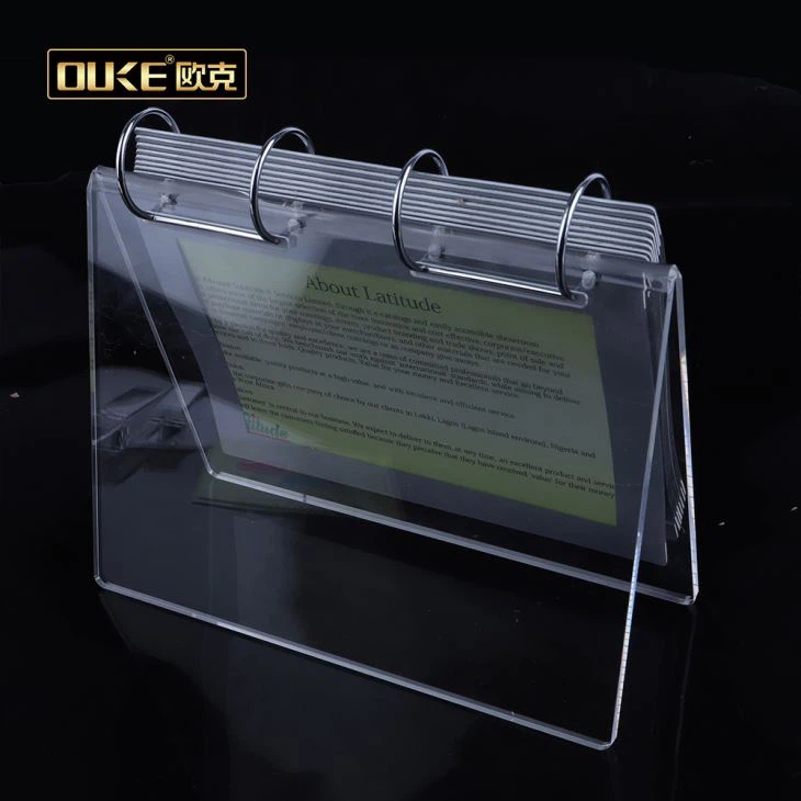 2020 Clear Acrylic Calendar Stand For V Shape