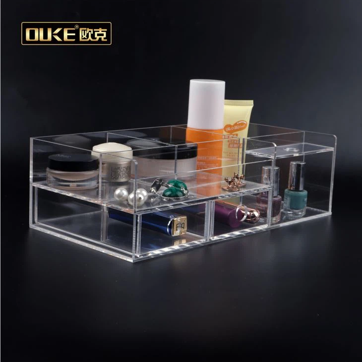 Clear Acrylic Makeup Organizer With Drawers